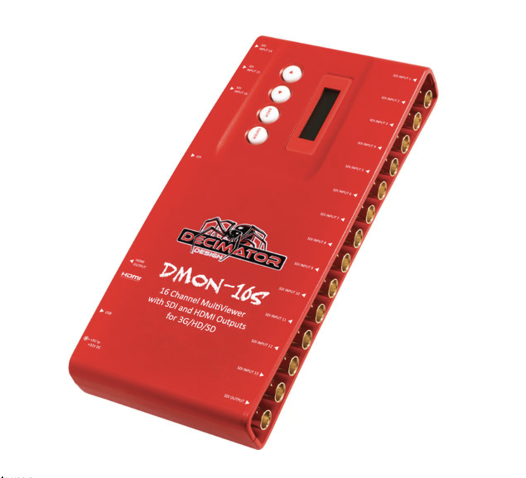 DECIMATOR DMON-16S 16-Channel Multi-Viewer with SDI & HDMI Outputs