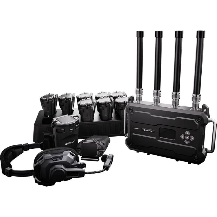 Hollyland Solidcom H1-10S 10-Person Noise-Cancelling Intercom System Up to 80 Belt Packs